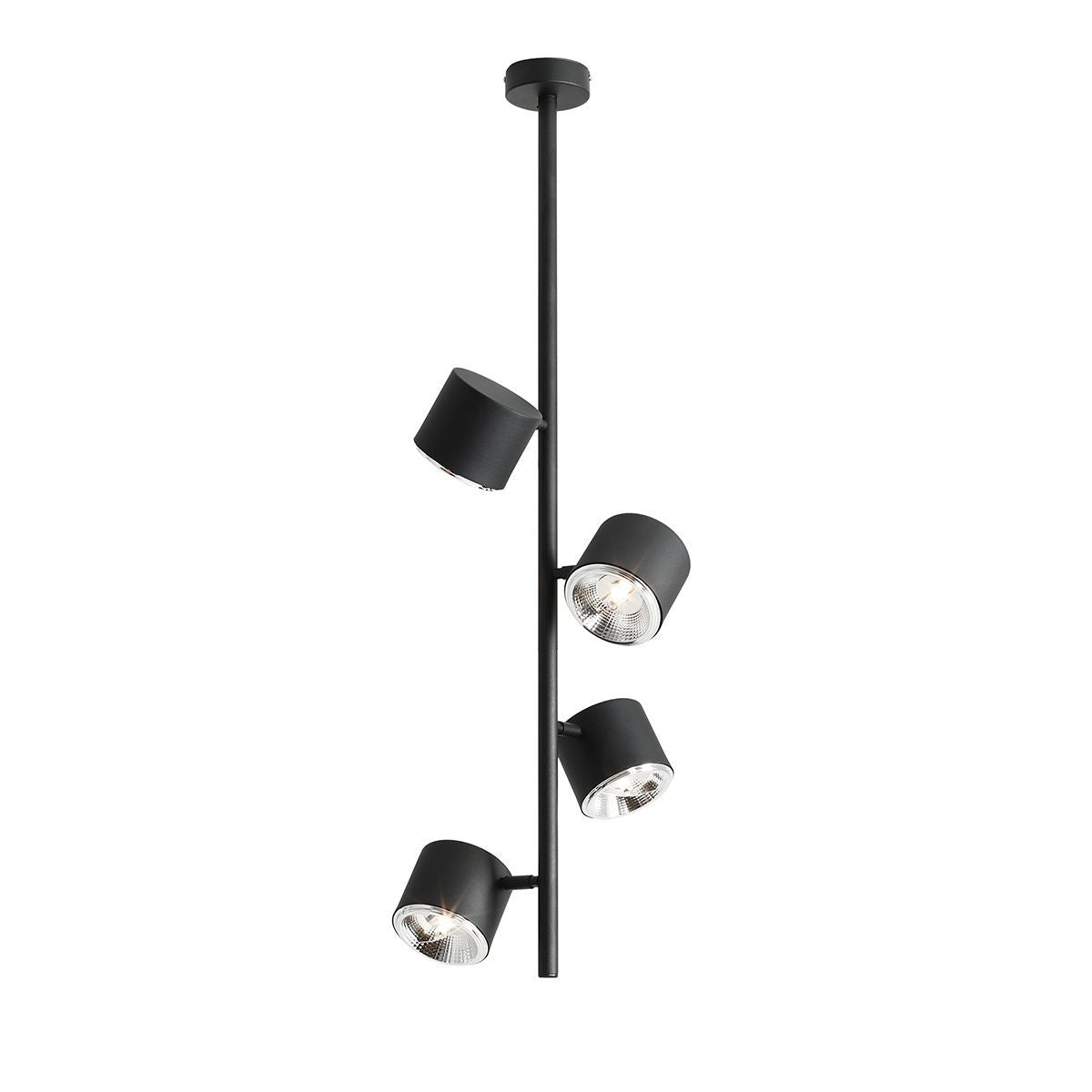 Czarna lampa - spot sufitowa (regulowana, ustawna 4xAR111) Aldex (Bot) 1047PL-L2