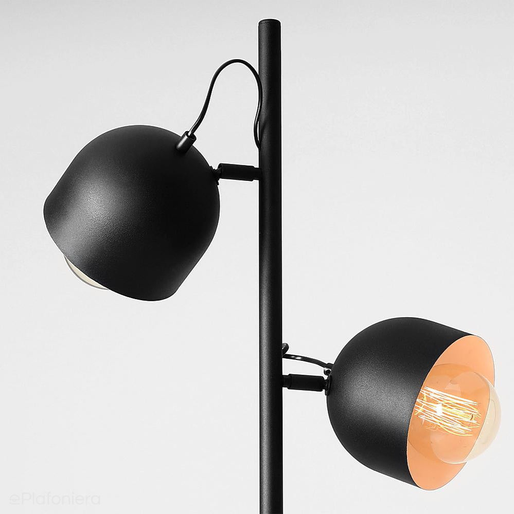 Czarna lampa stojąca industrialna, vintage do salonu (podłogowa 1xE27) Aldex (beryl) 976A1 - ePlafoniera