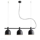 Czarna lampa wisząca industrialna, vintage do salonu (żyrandol na listwie 3xE27) Aldex (beryl) 976E1 - ePlafoniera