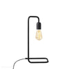 Czarna metalowa lampa stojąca - biurkowa (lewa) 1xE27, Aldex (eko black) 857B1