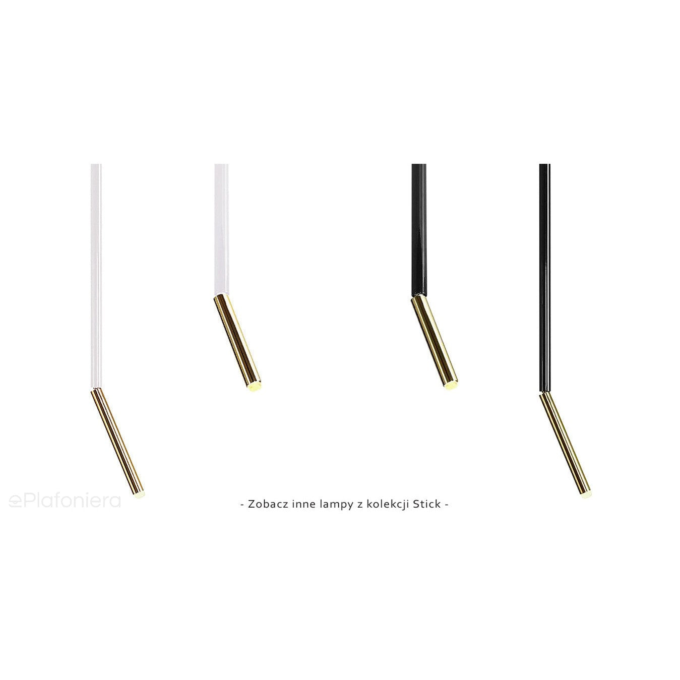 Czarna rurka spot 54cm, nowoczesna lampa sufitowa 1xG9, Aldex (stick) 1067PL/G1M