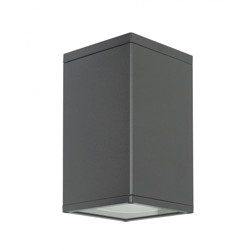 Lampa zewnętrzna sufitowa (grafitowa/czarna/szara) (tuba kwadrat spot 21cm, 1x E27) SU-MA (Adela) 8003