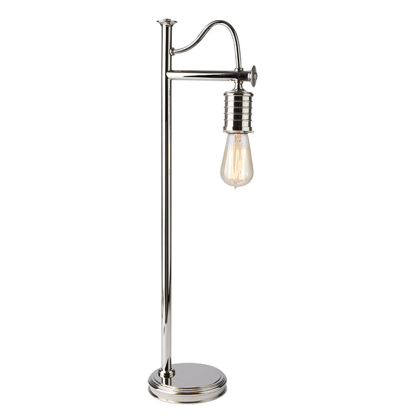 Lampa stołowa - wisząca żarówka (nikiel 1xE27) biurkowa do sypialni salonu, Elstead (Douille)