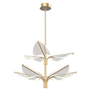 Duża lampa wisząca LED Floriana - Naturalny mosiądz, Alora - ePlafoniera