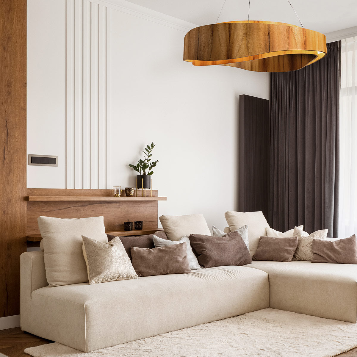 Duża lampa wisząca LED Horizon, Accord Lighting - ePlafoniera.pl
