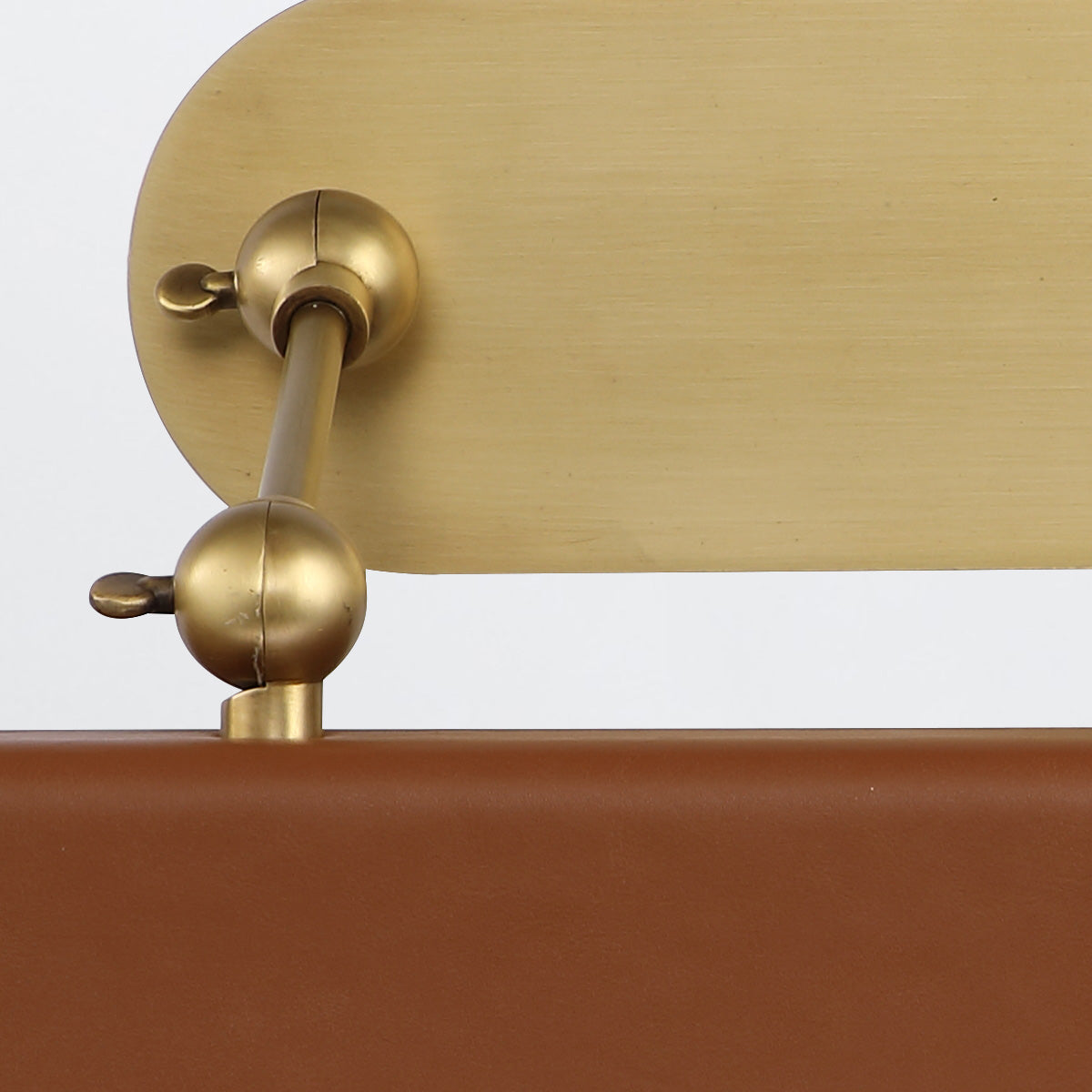 Duża obrazówka LED Valise Picture - Vintage mosiądz, skóra koniakowa, Alora - ePlafoniera.pl