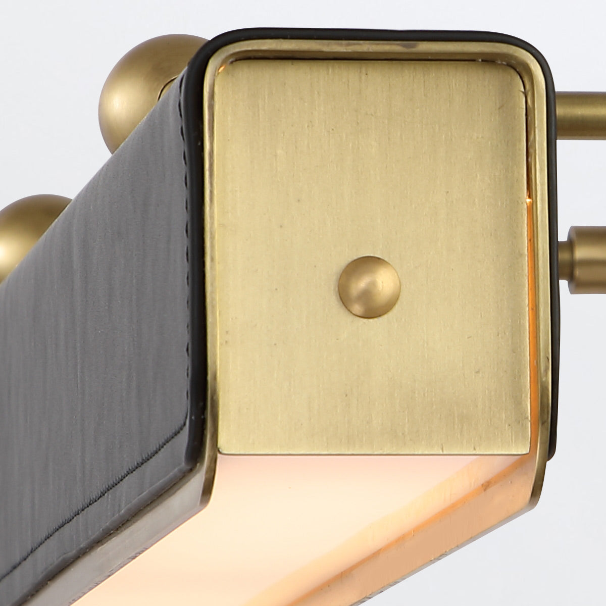 Duża obrazówka LED Valise Picture - Vintage mosiądz, skóra smokingowa, Alora - ePlafoniera.pl