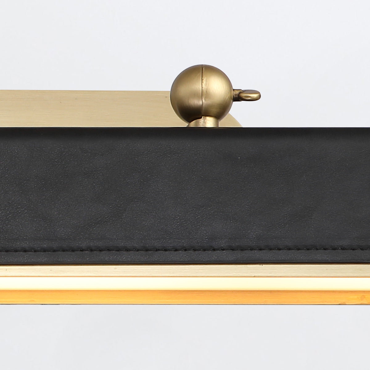 Duża obrazówka LED Valise Picture - Vintage mosiądz, skóra smokingowa, Alora - ePlafoniera.pl