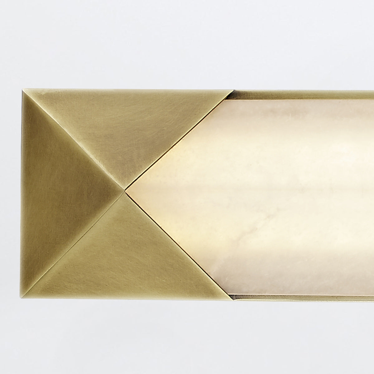 Duży kinkiet LED Caesar - Vintage mosiądz, Alora - ePlafoniera.pl