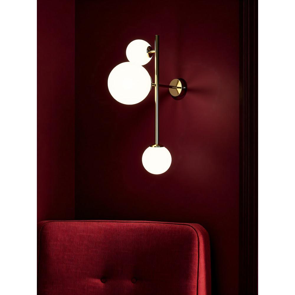 Kinkiet Dione Wall 3 Gold - Aldex, zawiesie złote, 1092Y30 (2xE14/1xE27)