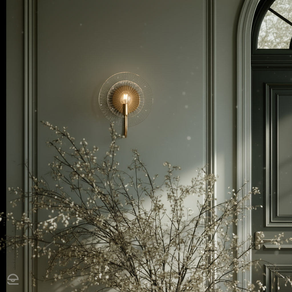 Kinkiet Rene - 1 źródło światła - Przecierany mosiądz, Hinkley