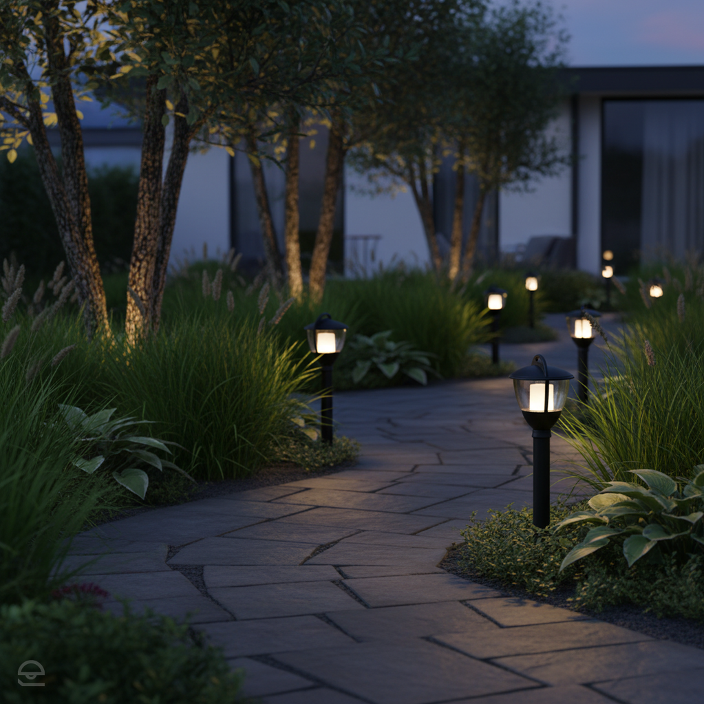 Lampa stojąca zewnętrzna Laurus 12V / słupek IP 44 (1,5W 3000K)