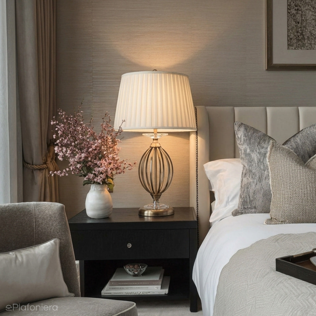 Premium lampa stołowa Aegean (stary mosiądz) - Elstead, 57cm (1xE27)