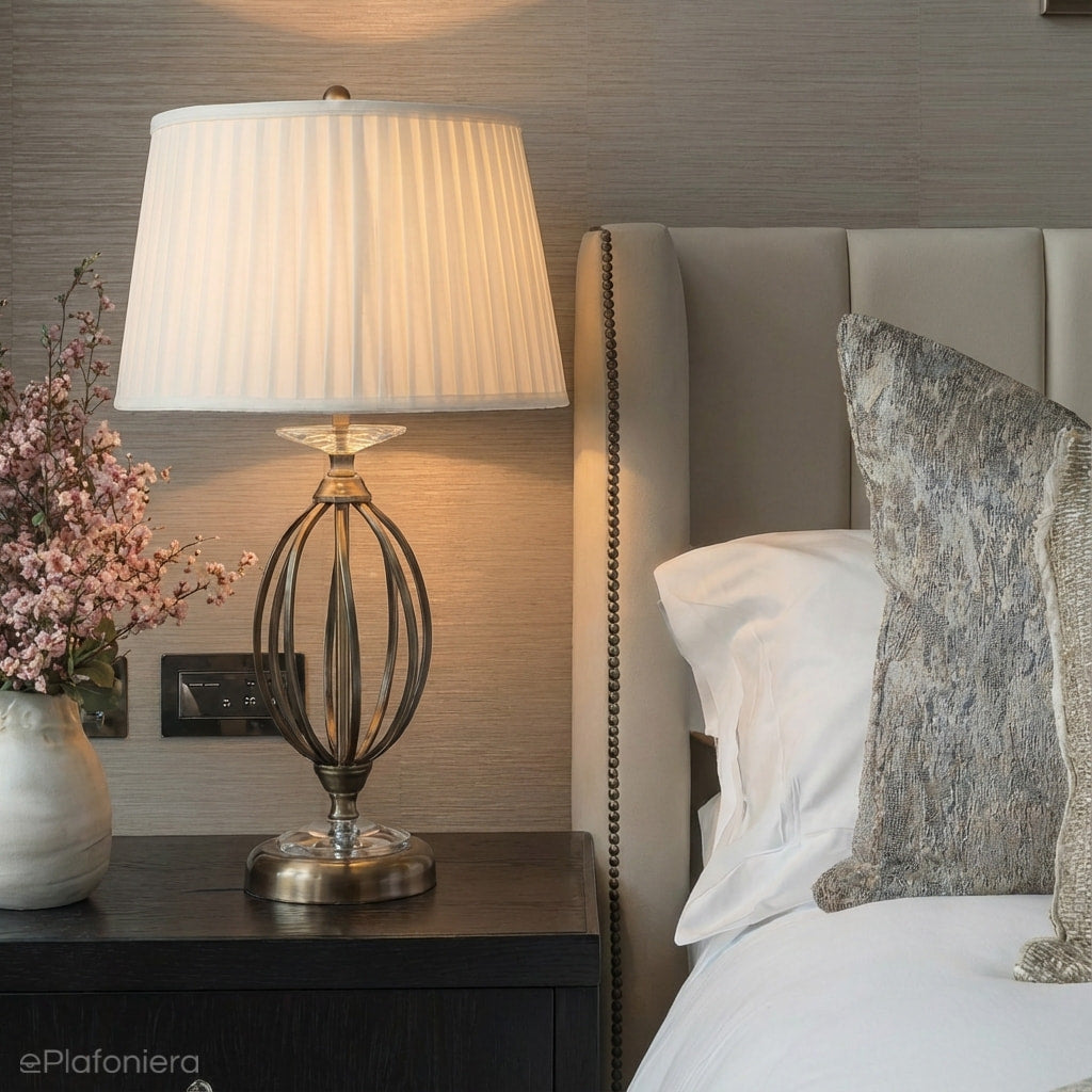 Premium lampa stołowa Aegean (stary mosiądz) - Elstead, 57cm (1xE27)