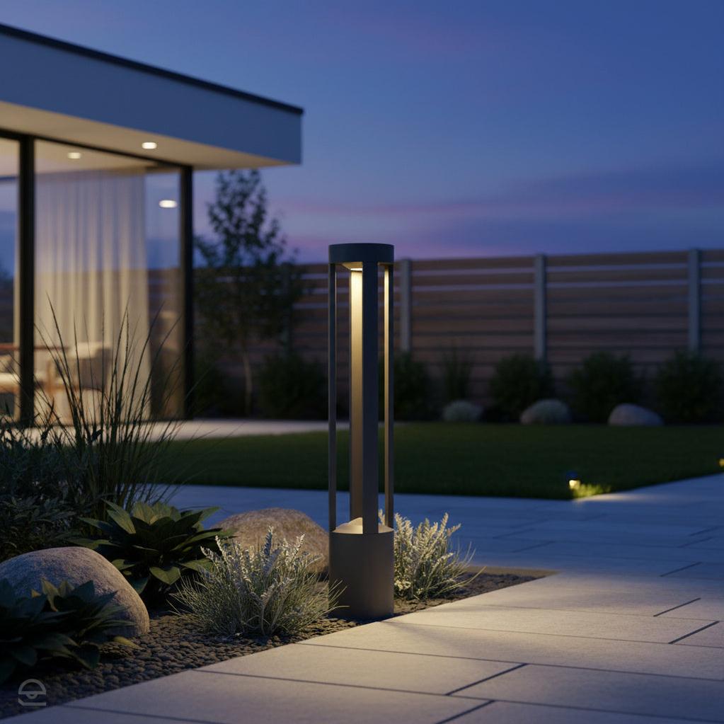 Nowoczesny słupek ogrodowy Fan 30/50/80cm IP54