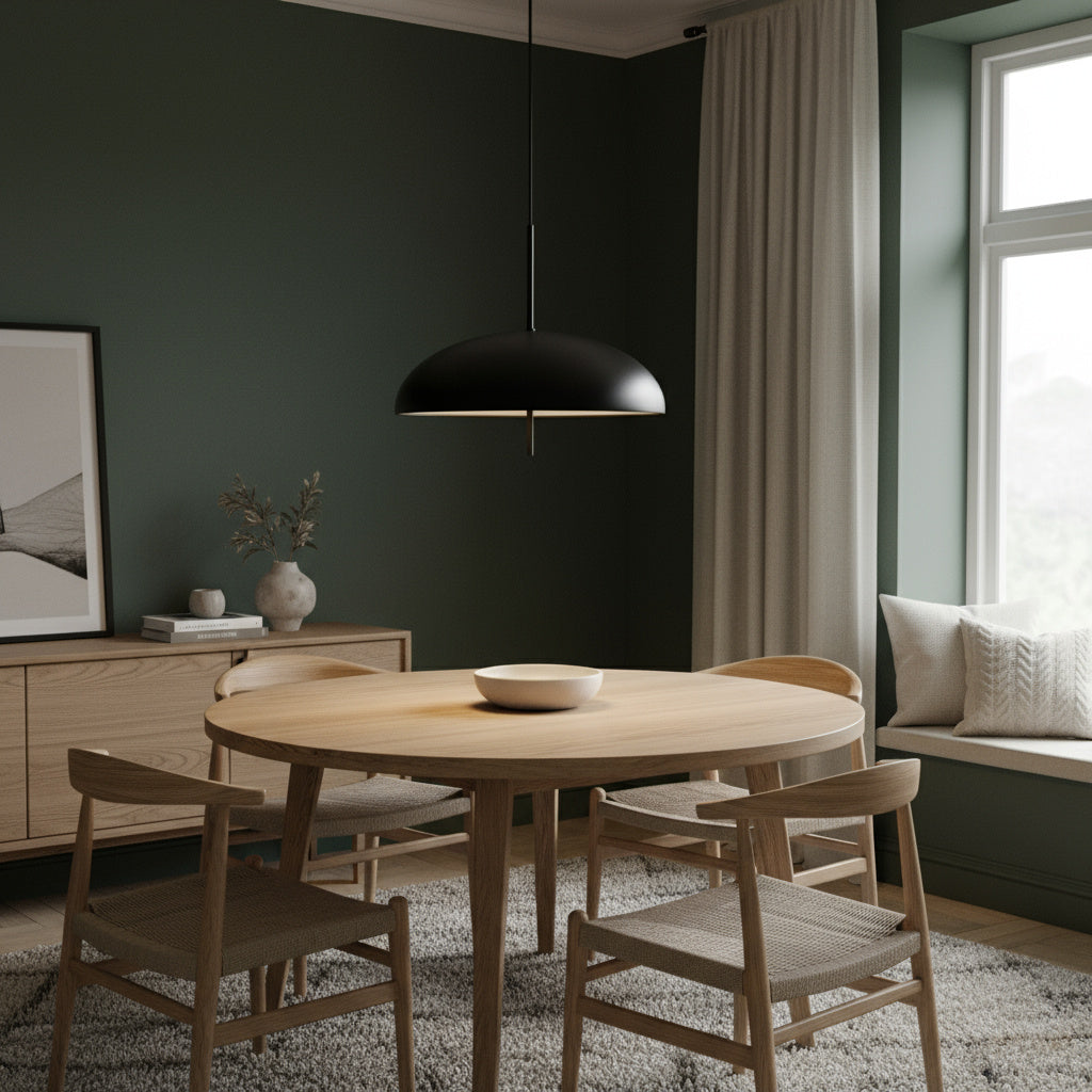 Versale | Minimalistyczna skandynawska lampa wisząca czarna, biała | Design For The People