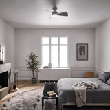 Wentylator sufitowy Sola z pilotem do pokoju / sypialni - Kichler, matowa biel / 86 cm