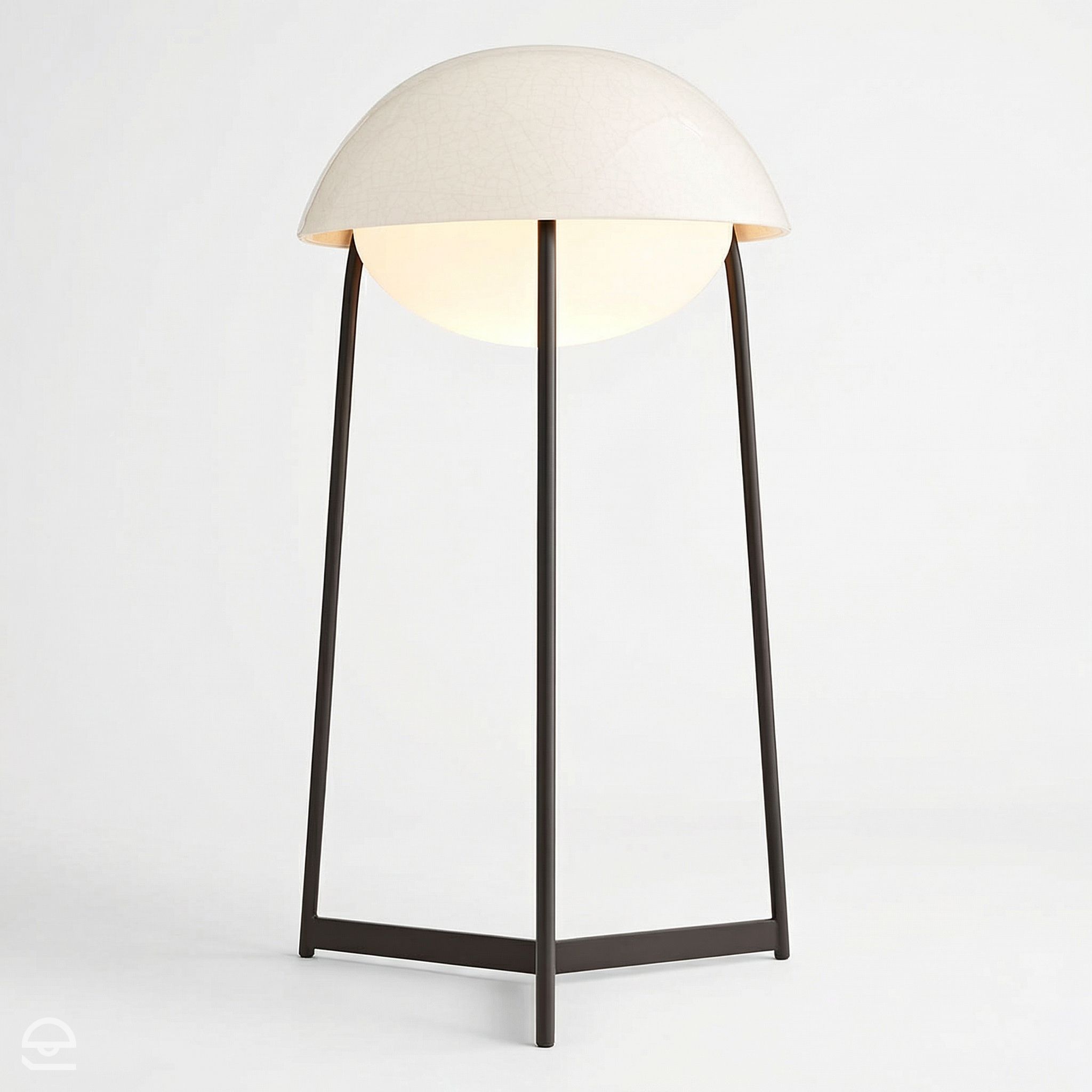 Glaze – lampa stołowa ceramiczna na trójnogu