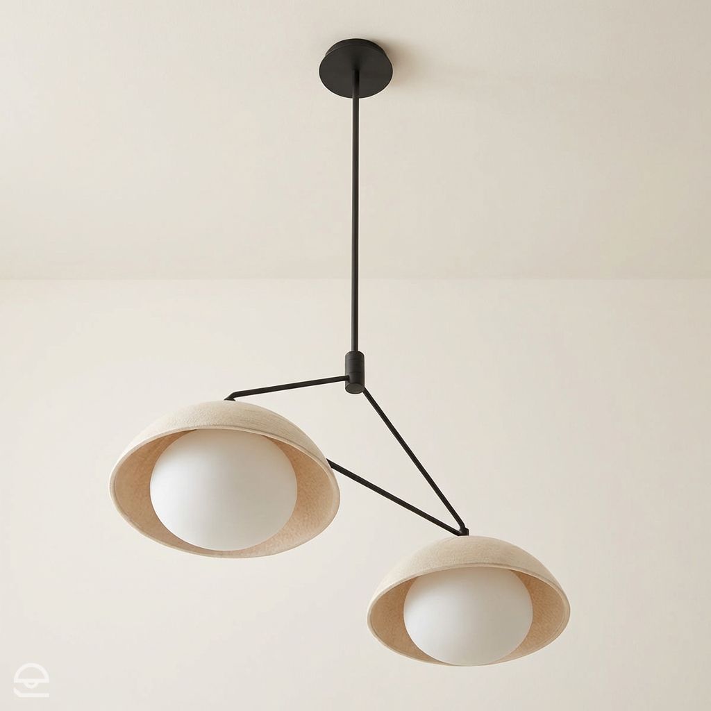 Glaze – lampa wisząca linearna, ceramika crackle (2-punktowa)