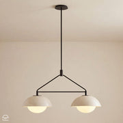 Glaze – lampa wisząca linearna, ceramika crackle (2-punktowa)