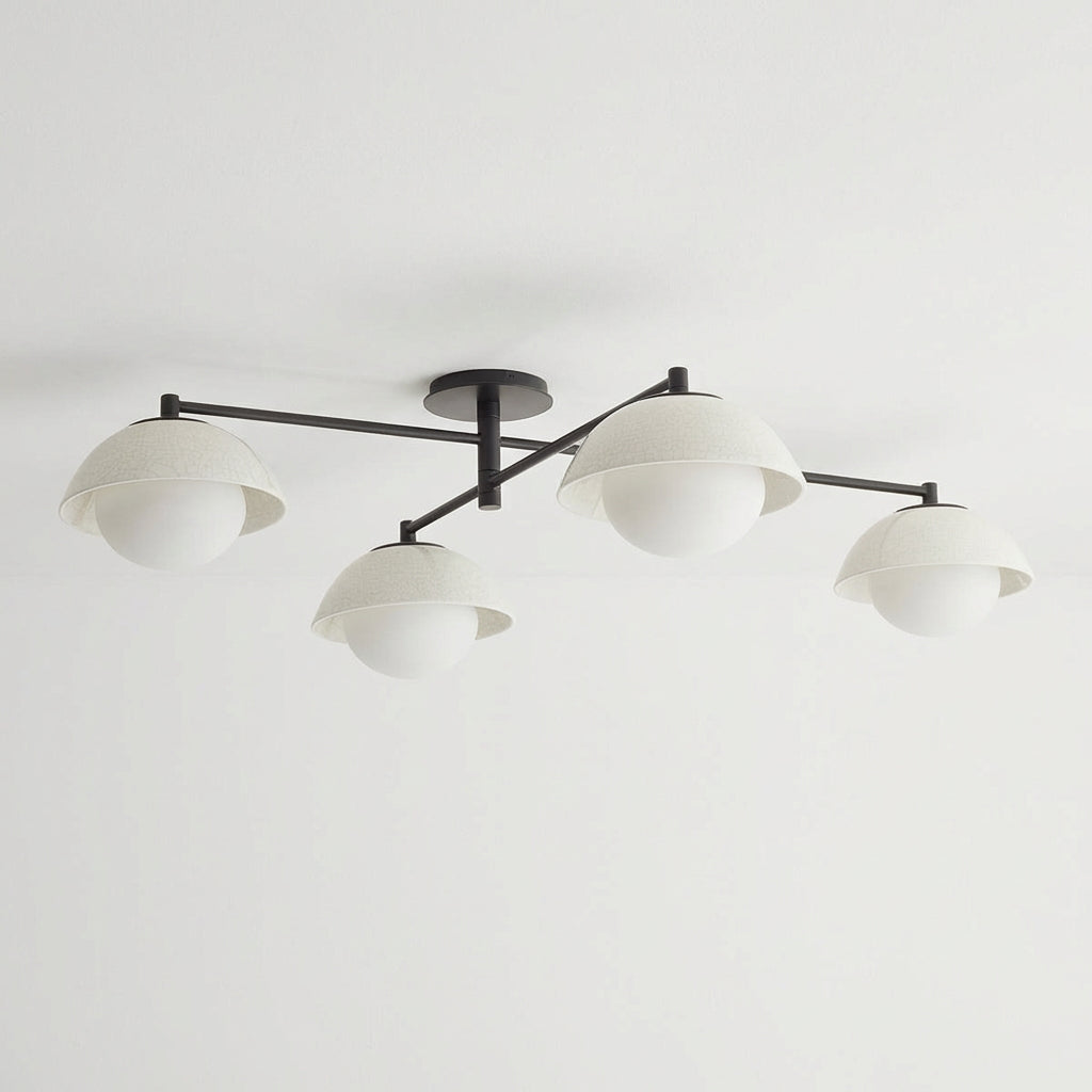 Glaze – półplafon poczwórny ceramiczny, regulowane ramiona