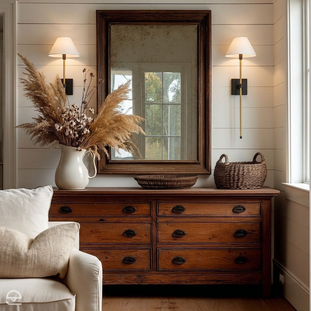 Havana – kinkiet na smukłym ramieniu, lniany abażur