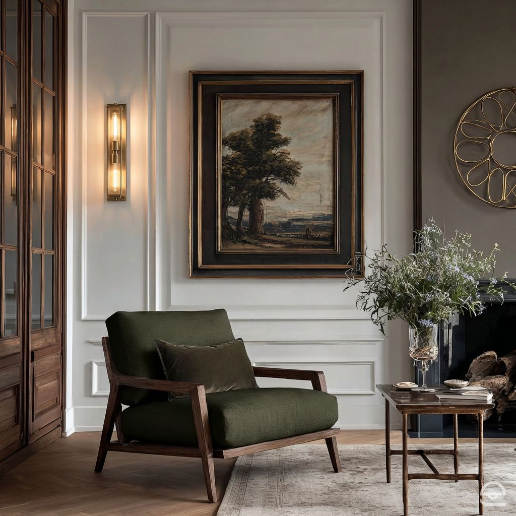 Henri – szklany kinkiet z dwiema żarówkami, klasyczny mosiądz