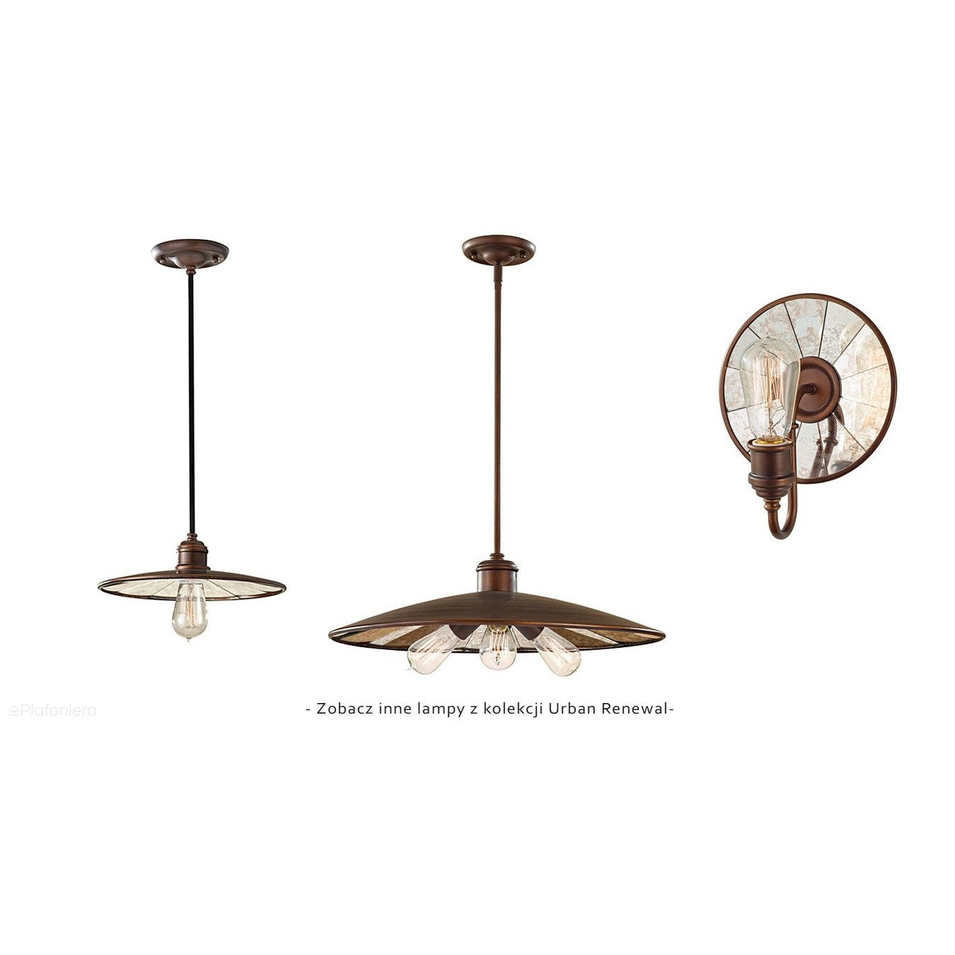 Industrialna lampa ścienna (gwieździsty brąz (1xE27) do kuchni salonu, Feiss (Urban)