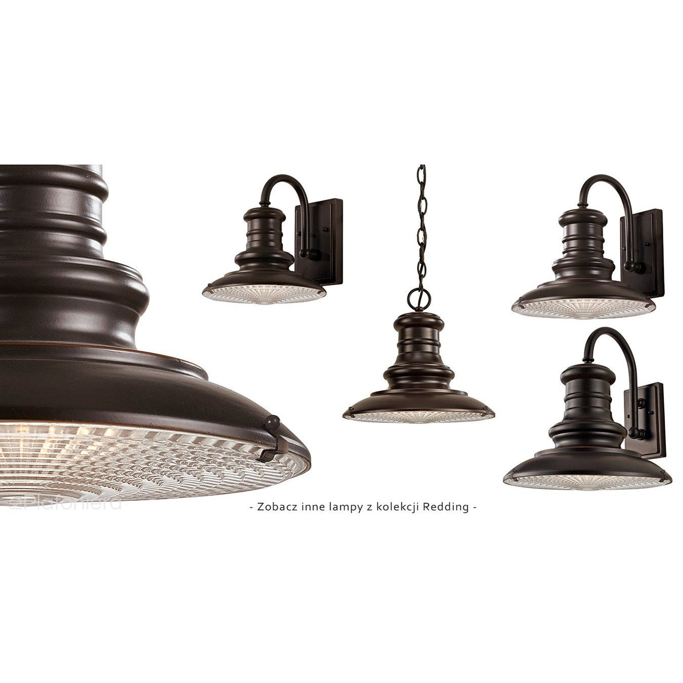 Industrialna lampa ścienna Redding do domu i ogrodu z IP 44 (23/30/38cm) - Feiss (1xE27)