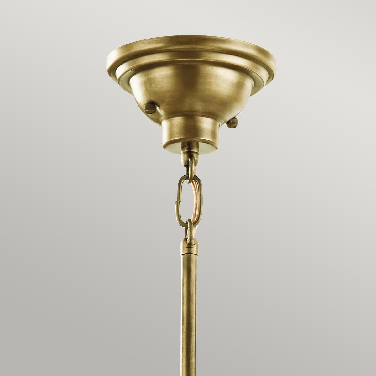 Industrialna lampa wisząca 20cm (mosiądz) do kuchni salonu kawiarni (1xE27) Kichler (Cobson)
