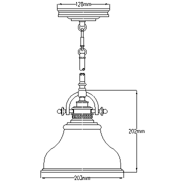 Industrialna lampa wisząca Emery ze starym mosiądzem - Quoizel, 20cm, 1xE27