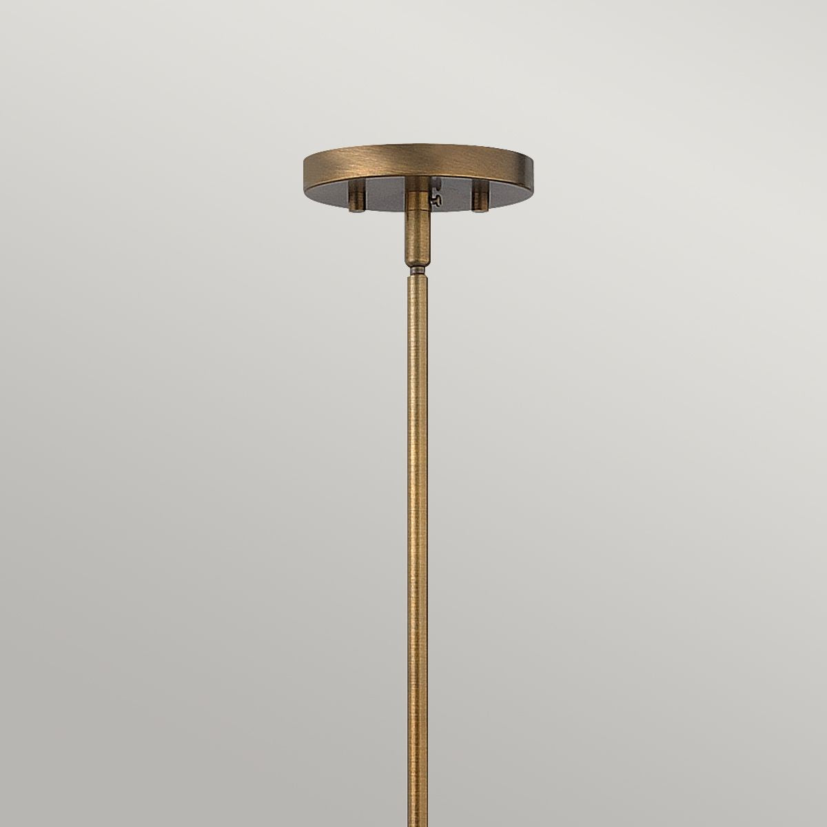 Industrialna / loftowa lampa wisząca Fulton z mosiądzem - Hinkley (metalowa klatka-brąz / 1xE27)
