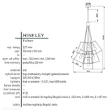 Industrialna (metalowa klatka-brąz) lampa wisząca - żyrandol, 7xE27,do salonu kuchni, Hinkley (Fulton)