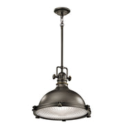 Industrialna, metalowa lampa wisząca 60cm (brąz) do kuchni, salonu kawiarni (1xE27) Kichler (Hatteras)