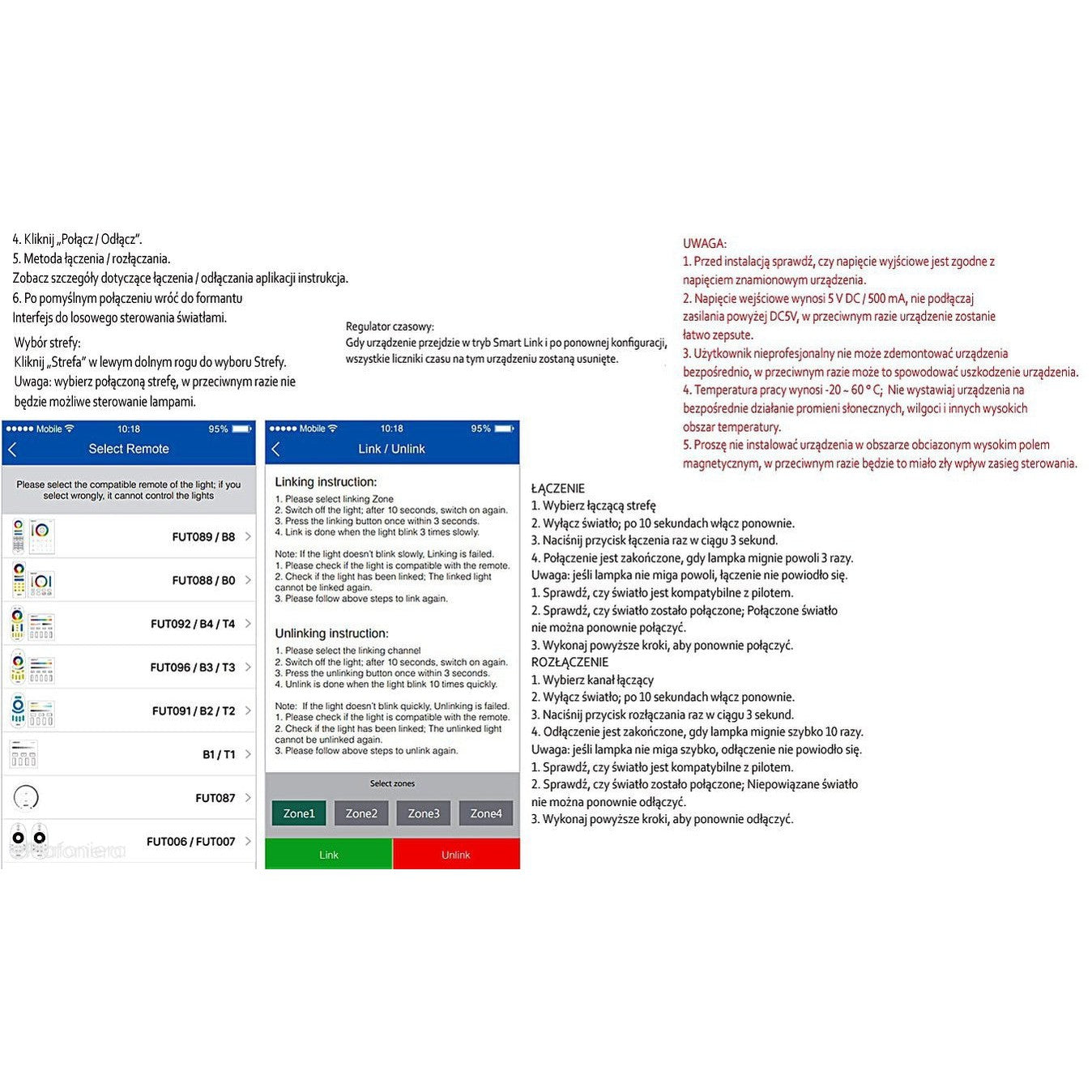 Inteligentny mostek 2,4GHz (WiFi-Smart) do sterowania RGB - AKCESORIA systemu 12V LED Polned (8814404)