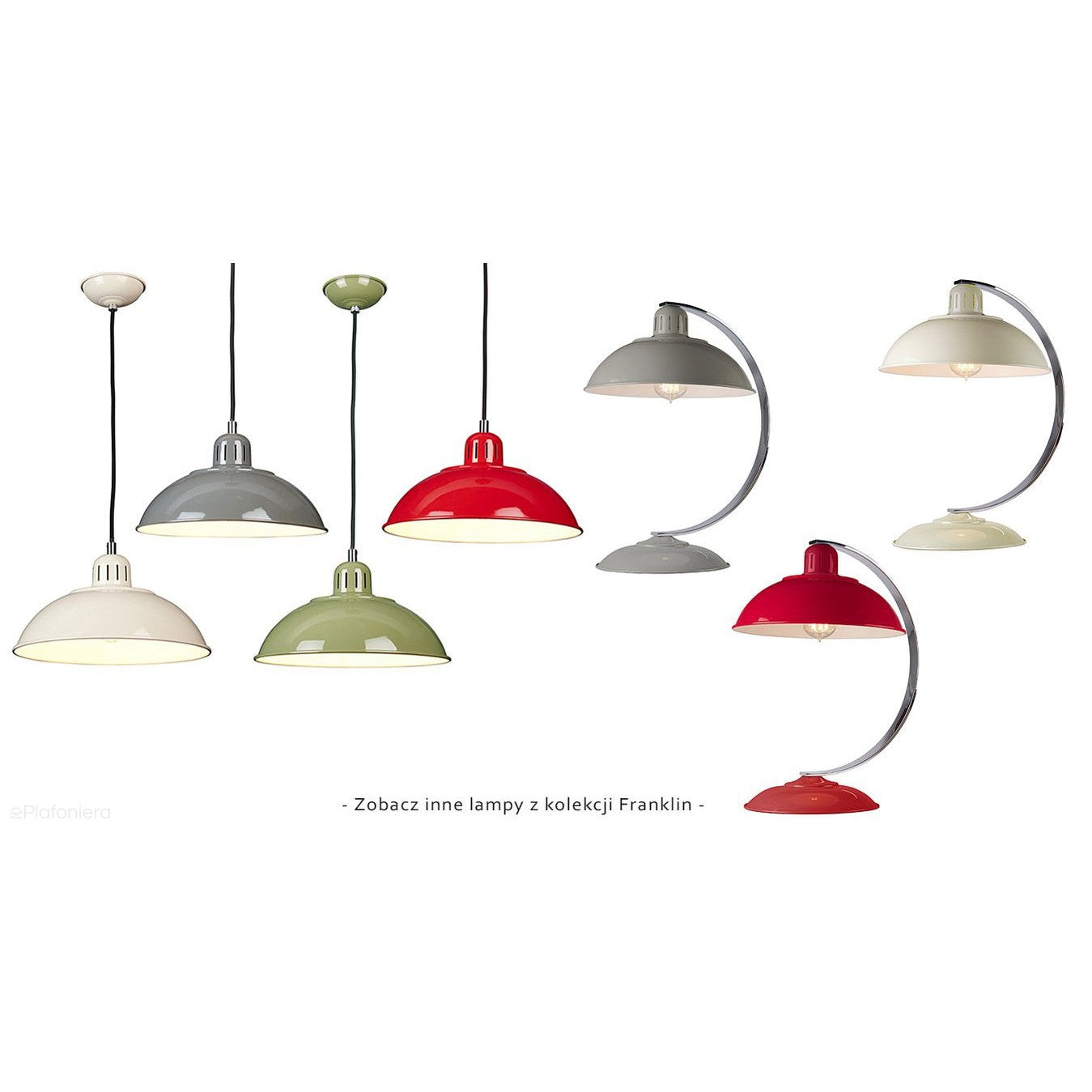 Jasnozielona lampa vintage / loftowa Franklin - Elstead, lampa wisząca do kuchni (1xE27)