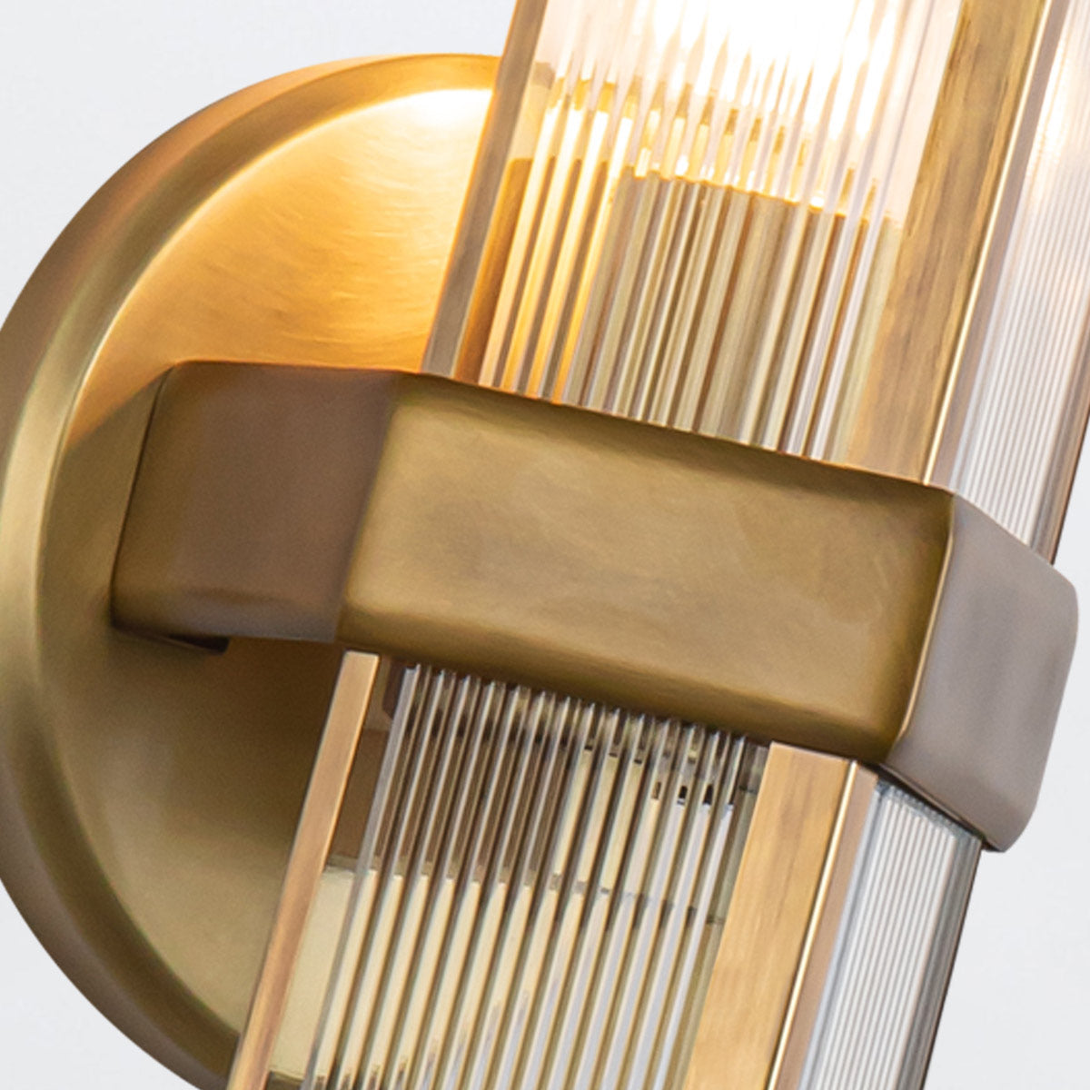 Kinkiet Cairo - 1 źródło światła - Vintage mosiądz, Alora - ePlafoniera.pl