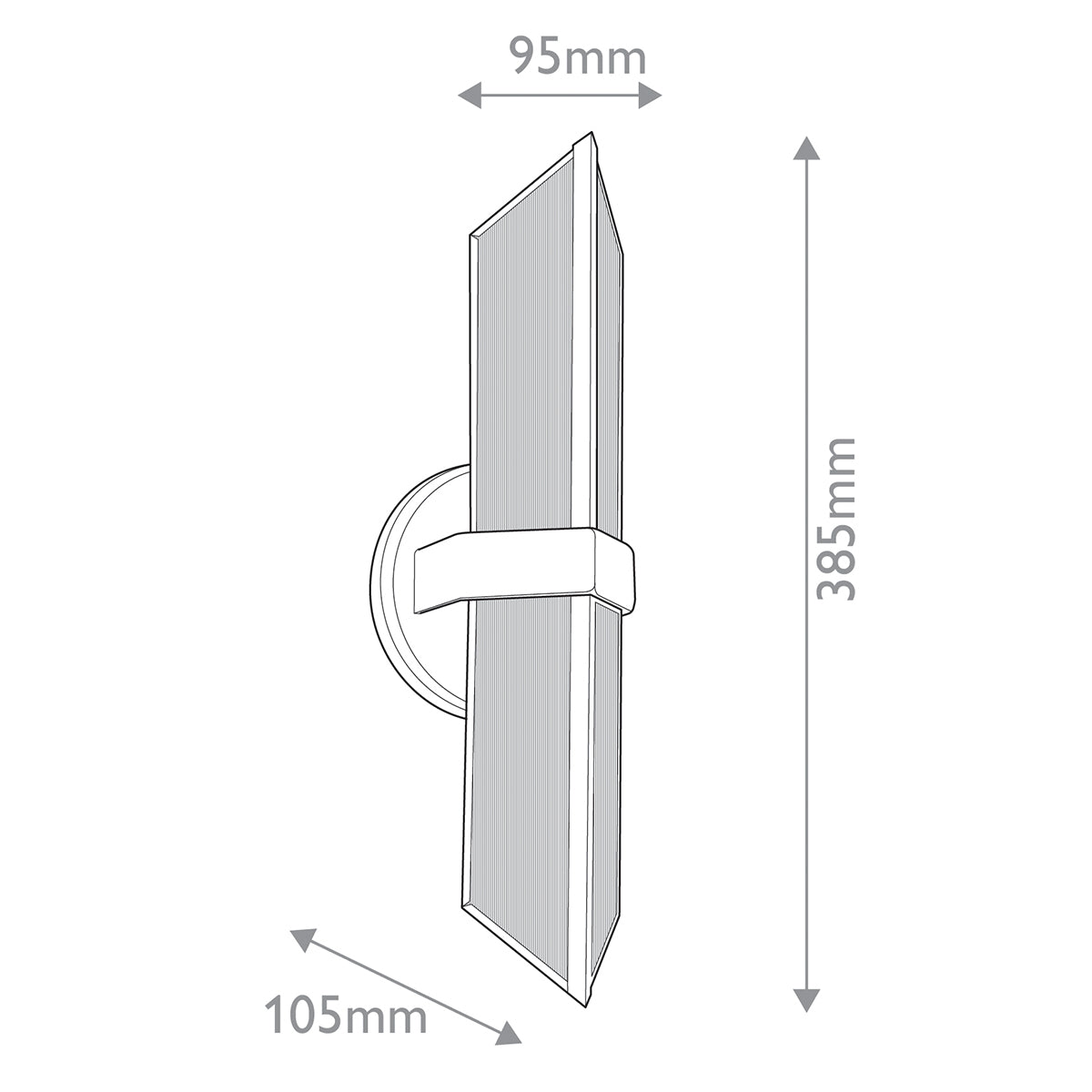 Kinkiet Cairo - 2 źródła światła - Miejski brąz, Alora - ePlafoniera.pl