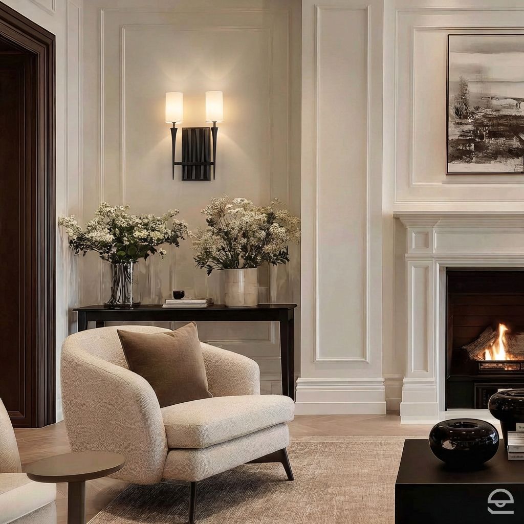 Kinkiet Crest - 2 źródła światła - Matowa czerń, Quintiesse