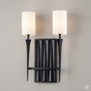 Kinkiet Crest - 2 źródła światła - Matowa czerń, Quintiesse