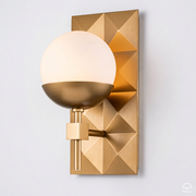 Kinkiet Deco - 1 źródło światła - Lakierowane złoto, Quintiesse