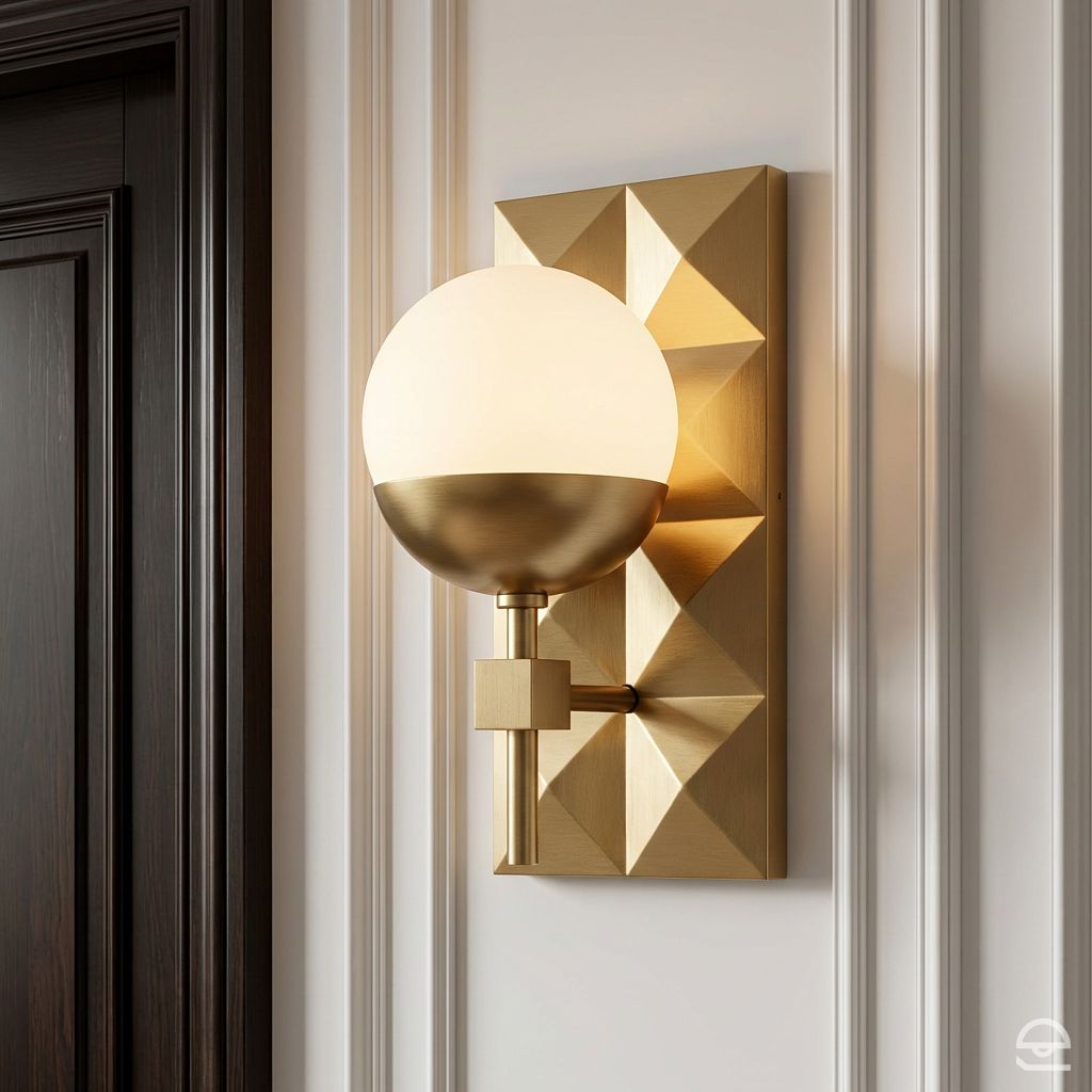 Kinkiet Deco - 1 źródło światła - Lakierowane złoto, Quintiesse