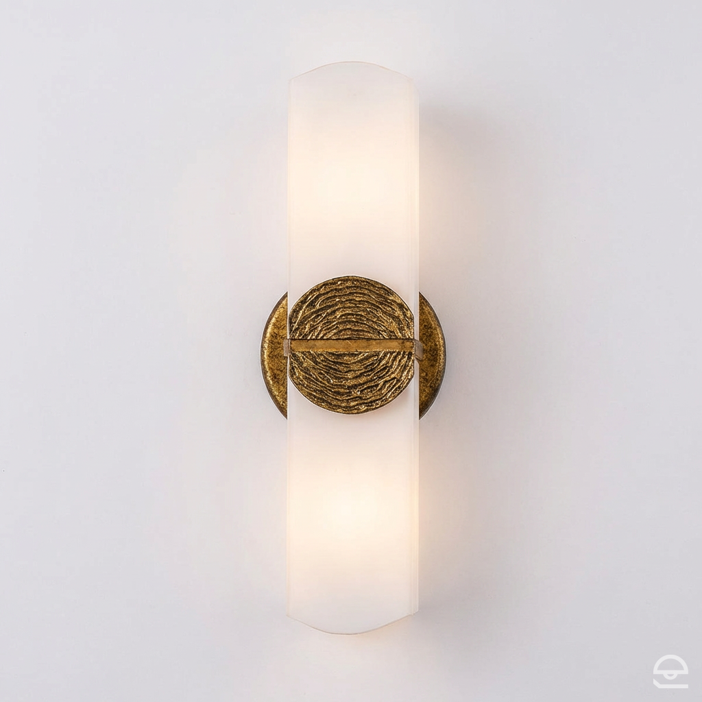 Kinkiet Elan - 2 źródła światła - Płatkowe złoto, Quintiesse