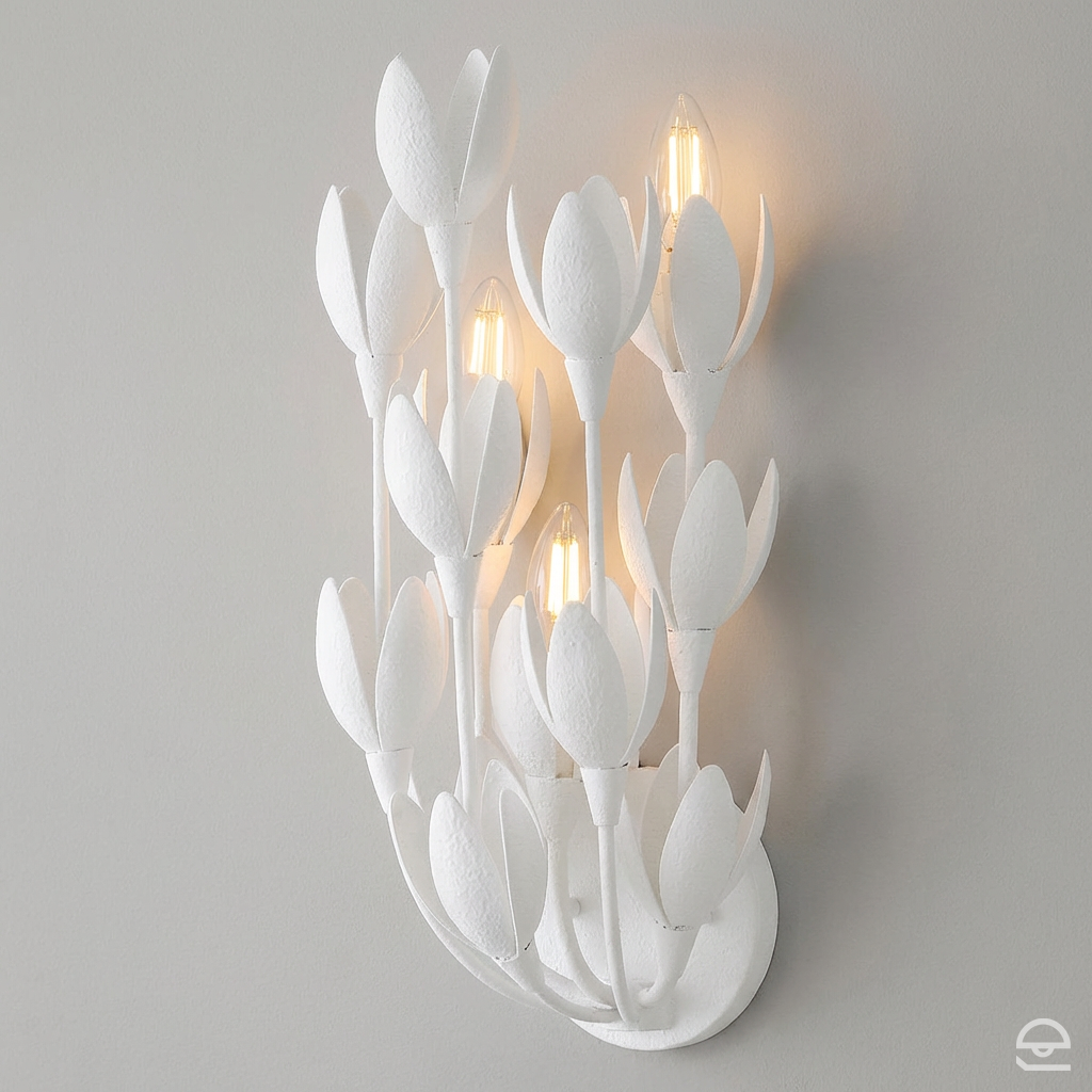 Kinkiet Flora - 3 źródła światła - Tynk strukturalny, Hinkley