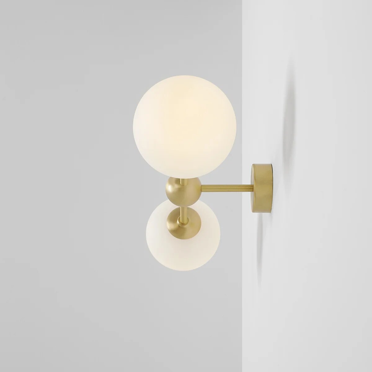 Kinkiet glamour White Pearl 2 Brass S - Aldex (1113D40) 59cm