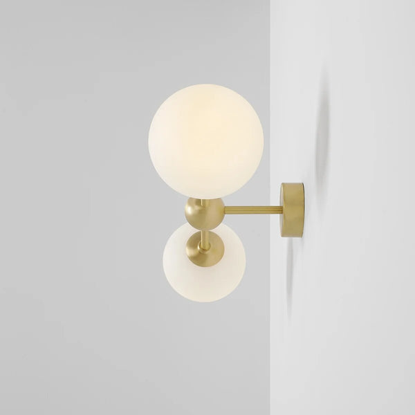 Kinkiet glamour White Pearl 2 Brass S - Aldex (1113D40) 59cm