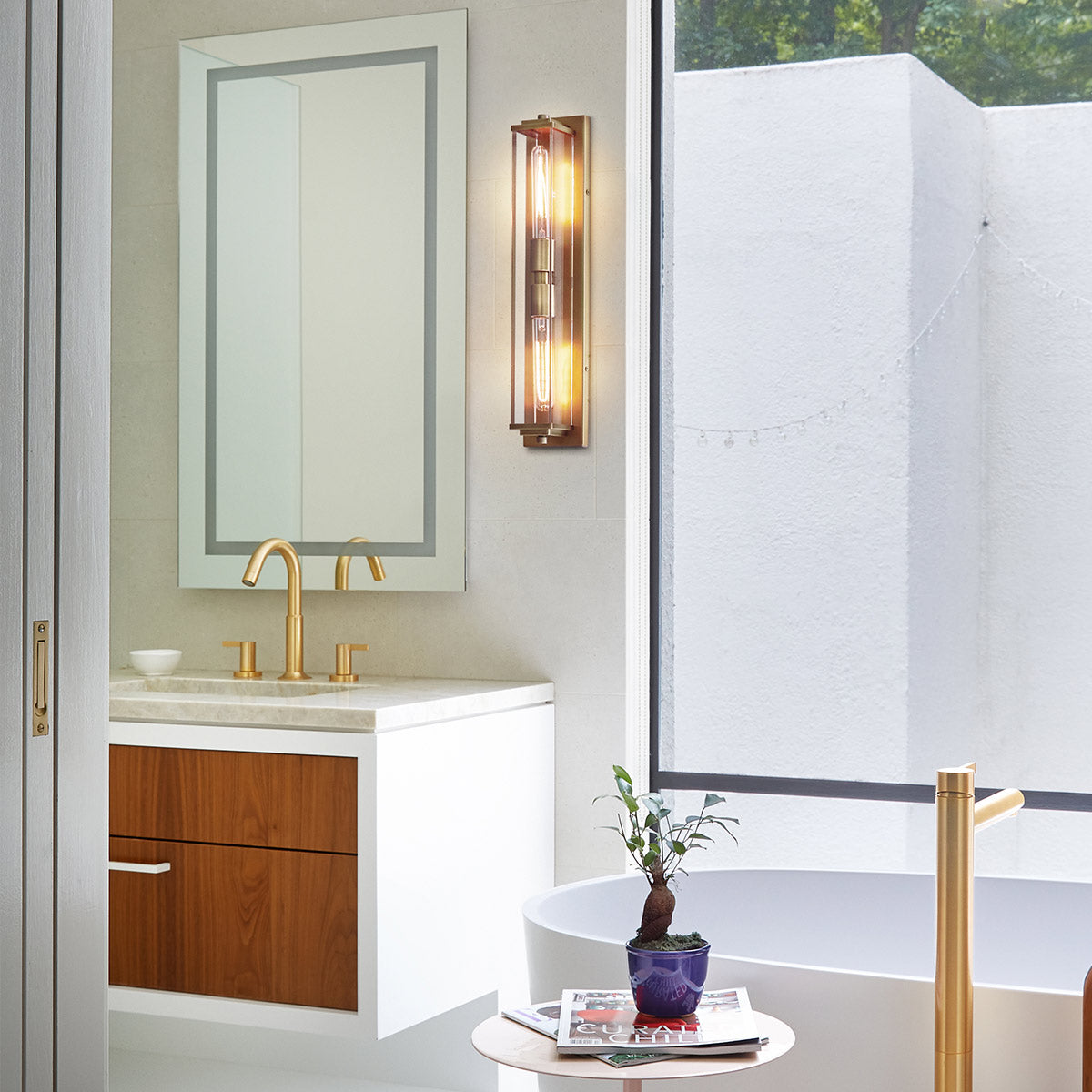 Kinkiet Henri - 2 źródła światła - Klasyczny mosiądz, Hinkley - ePlafoniera.pl