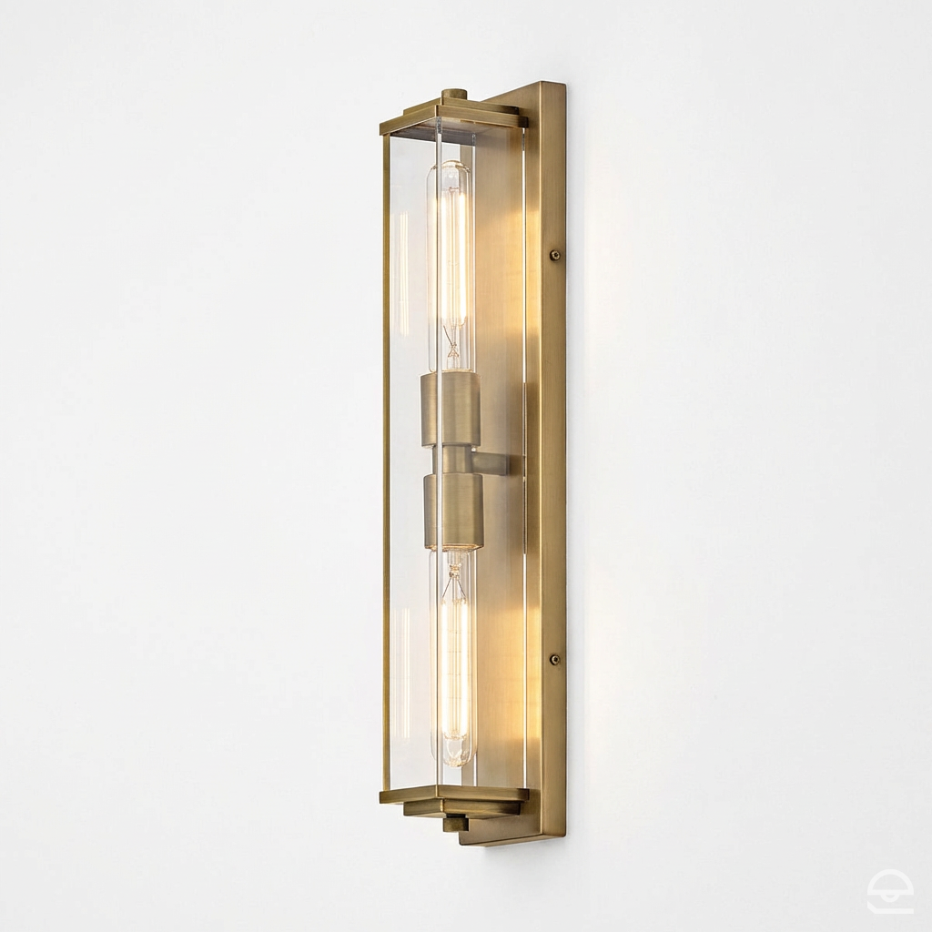 Kinkiet Henri - 2 źródła światła - Klasyczny mosiądz, Hinkley