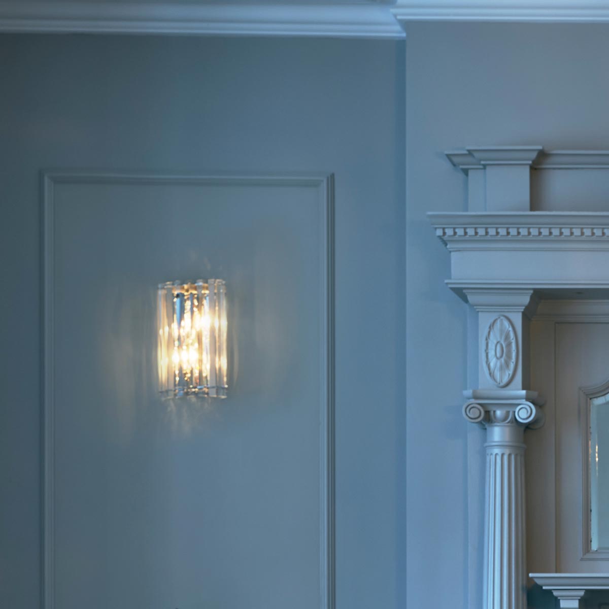 Kinkiet kryształowy Crystal, Kichler - lampa ścienna do łazienki (IP 44)