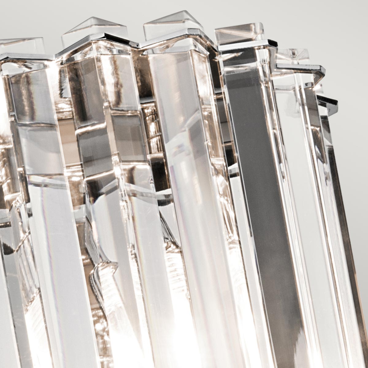 Kinkiet kryształowy Crystal, Kichler - lampa ścienna do łazienki (IP 44)